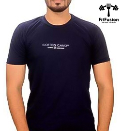 Men's Solid Cotton T-shirt Navy